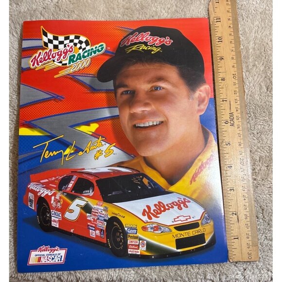 Terry Labonte Kelloggs Racing Team Poster With Stats & Driver Bio - Picture 8 of 9